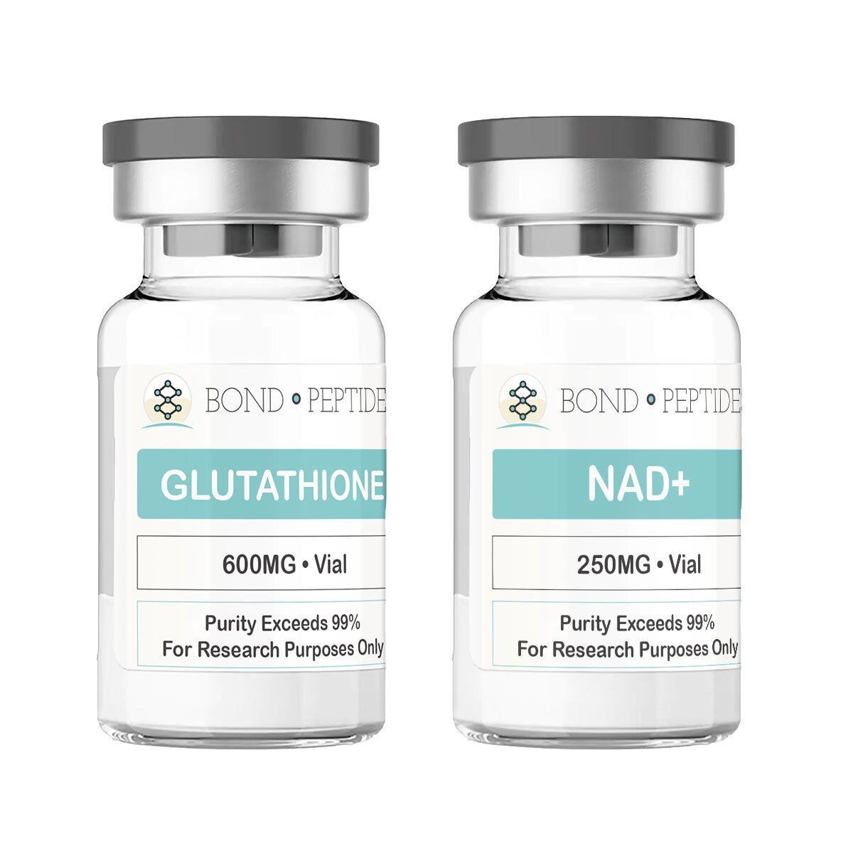 Bond Peptides NAD+ Vial – 500mg + Glutathione Vial – 600 mg Bundle
